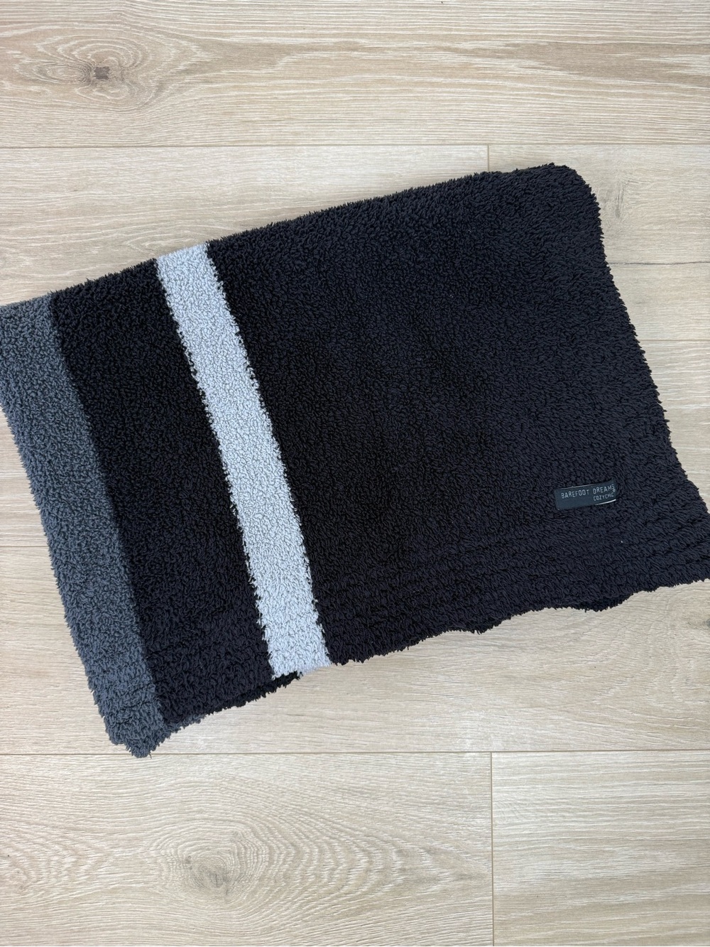 Barefoot Dreams CozyChic Block Stripe Throw Blanket